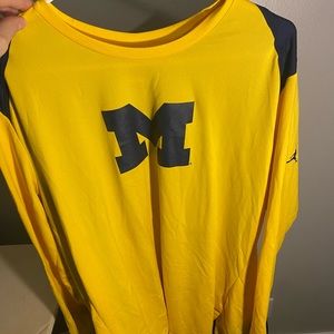 Michigan Jordan long sleeve shirt
